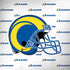 NFL Los Angeles Rams White Logo Blast Dell Alienware Skin